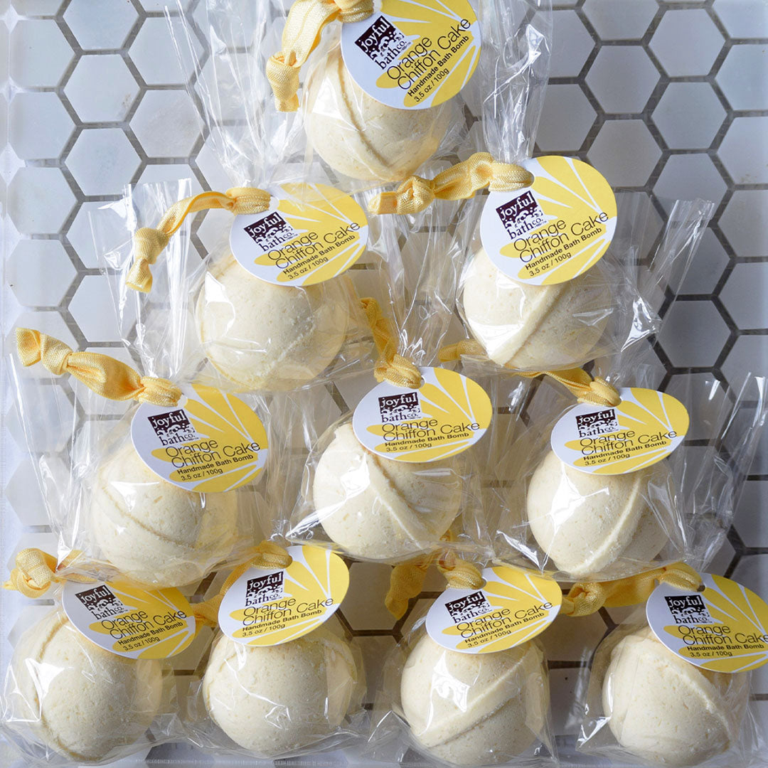 Buy 10 and Save Orange Chiffon Cake Bath Bombs