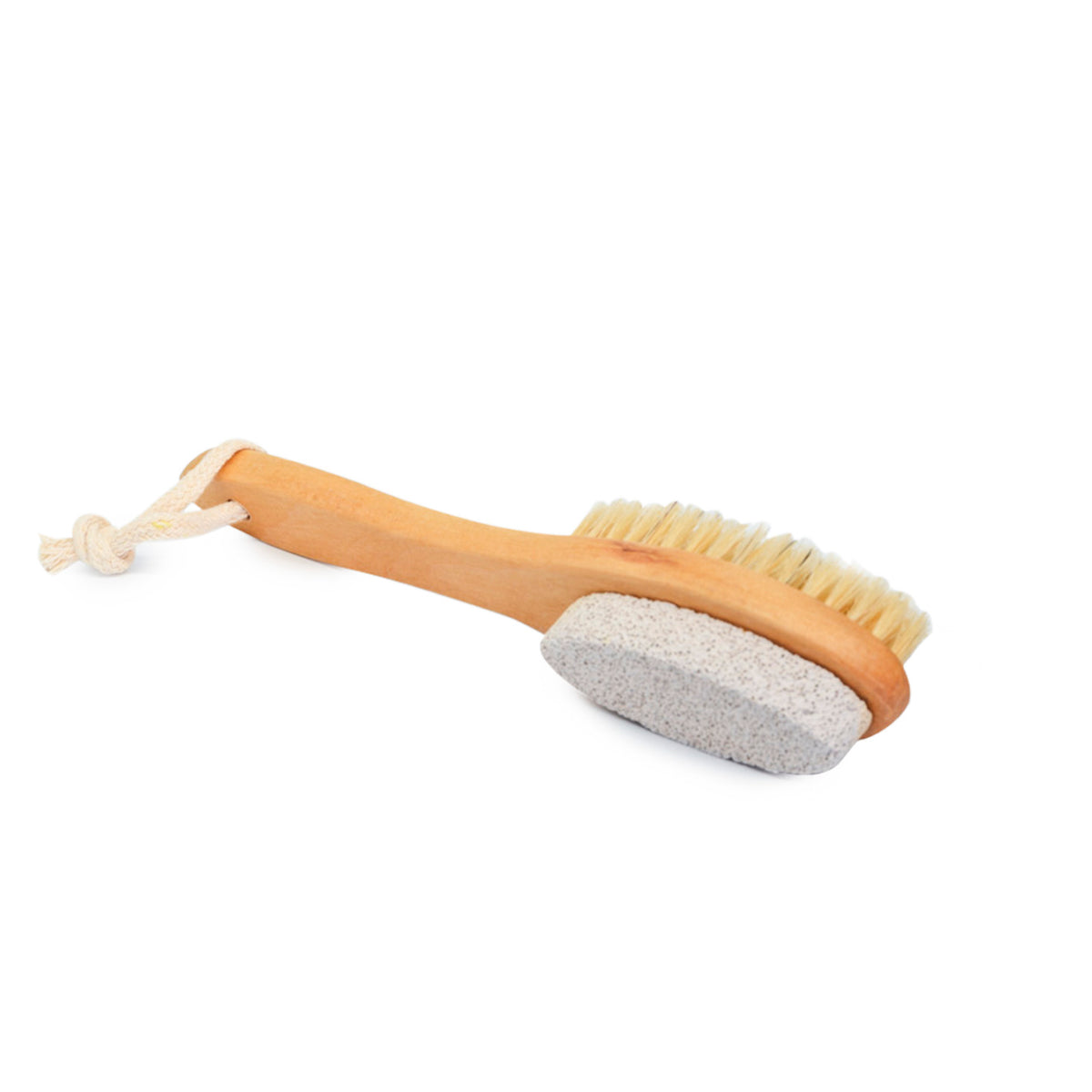 Two Sided Foot Scrubber: Pumice Stone Smoother & Bristle Brush Foot  Exfoliator