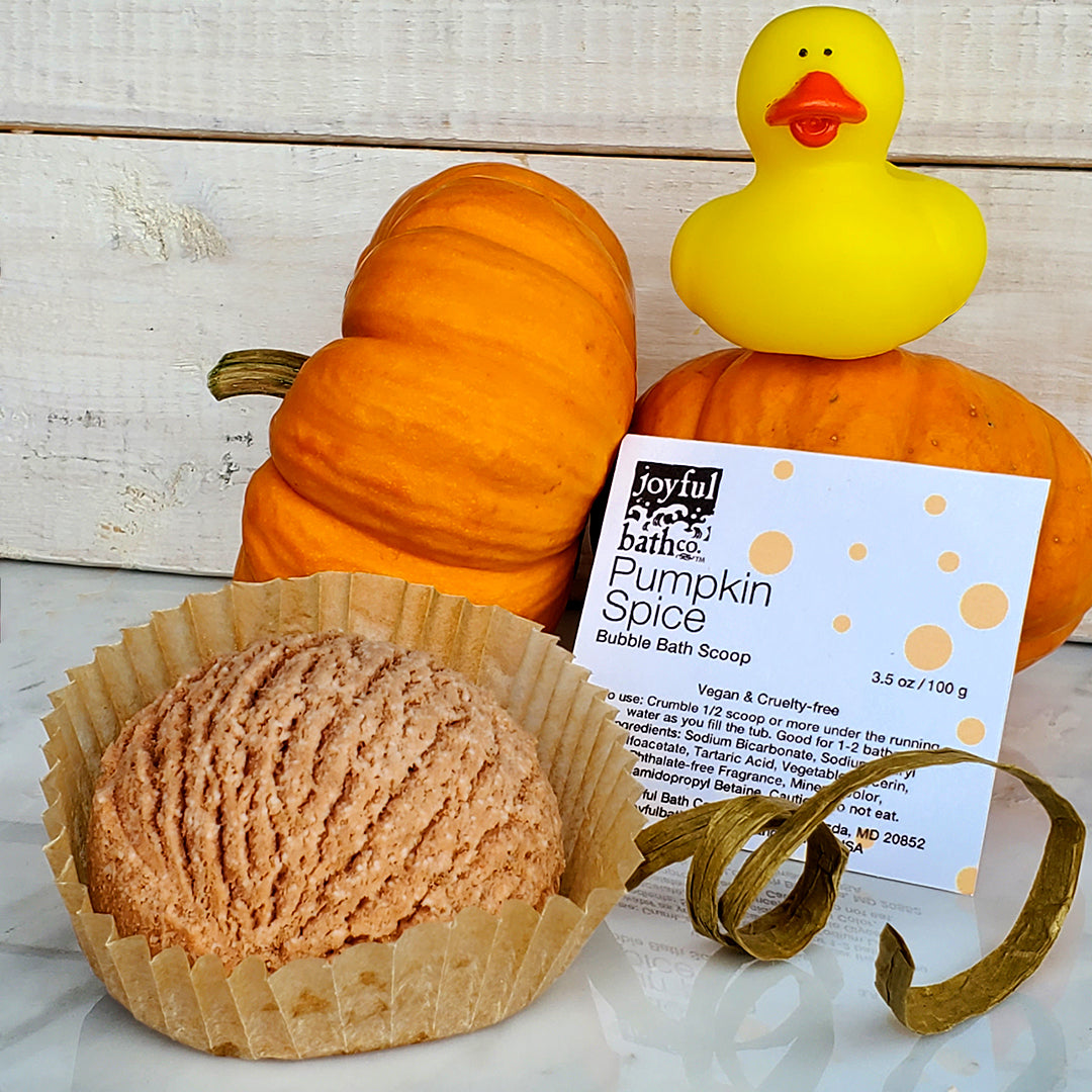 Luxury Pumpkin Spice Bubble Scoop Bath Truffle Solid Bubble Bath