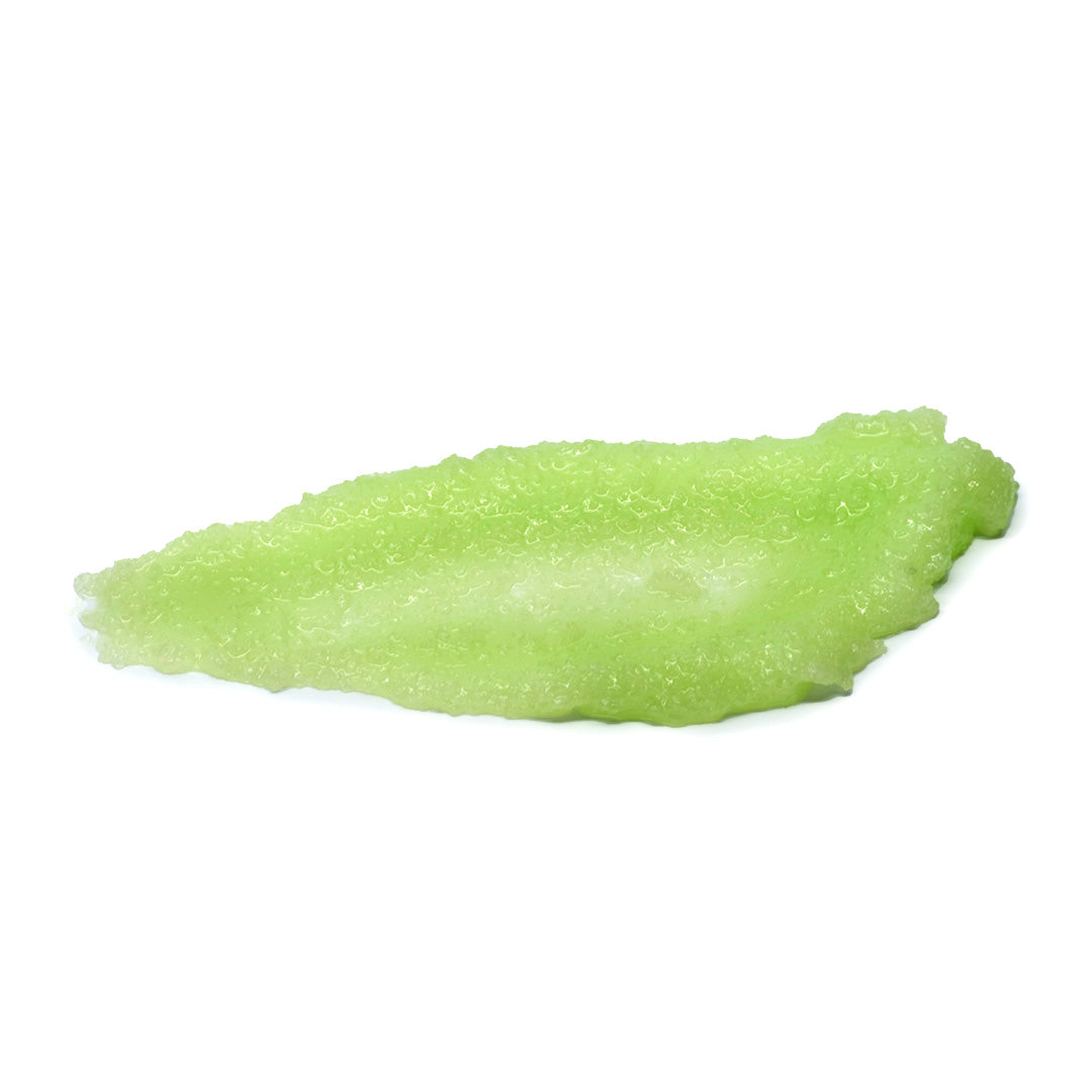 Cucumber Mint Body Scrub Smear in Color Green