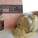Ginger Snap Releasing Bath Salts on the table
