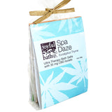 a three pack of Hemp Ultra Therapy Bath Salts wrapped in a clear bag and tied with a craft paper bow