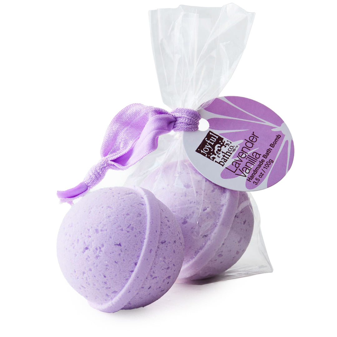 Lavender Vanilla Bath Bomb with hairtie