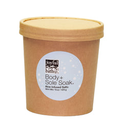 Mint Bath Salts in brown kraft container