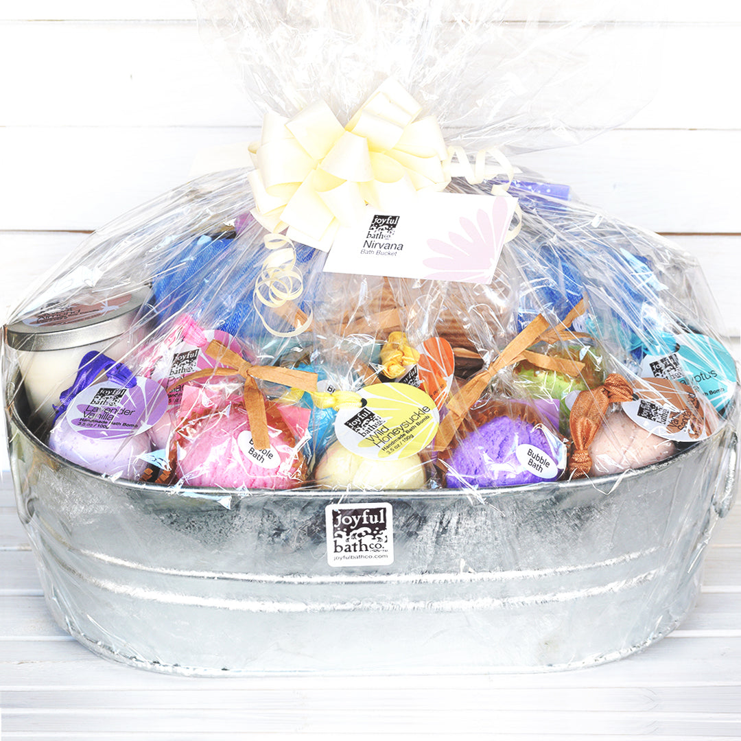 Nirvana Bath Bucket wrapped and ready for gifting
