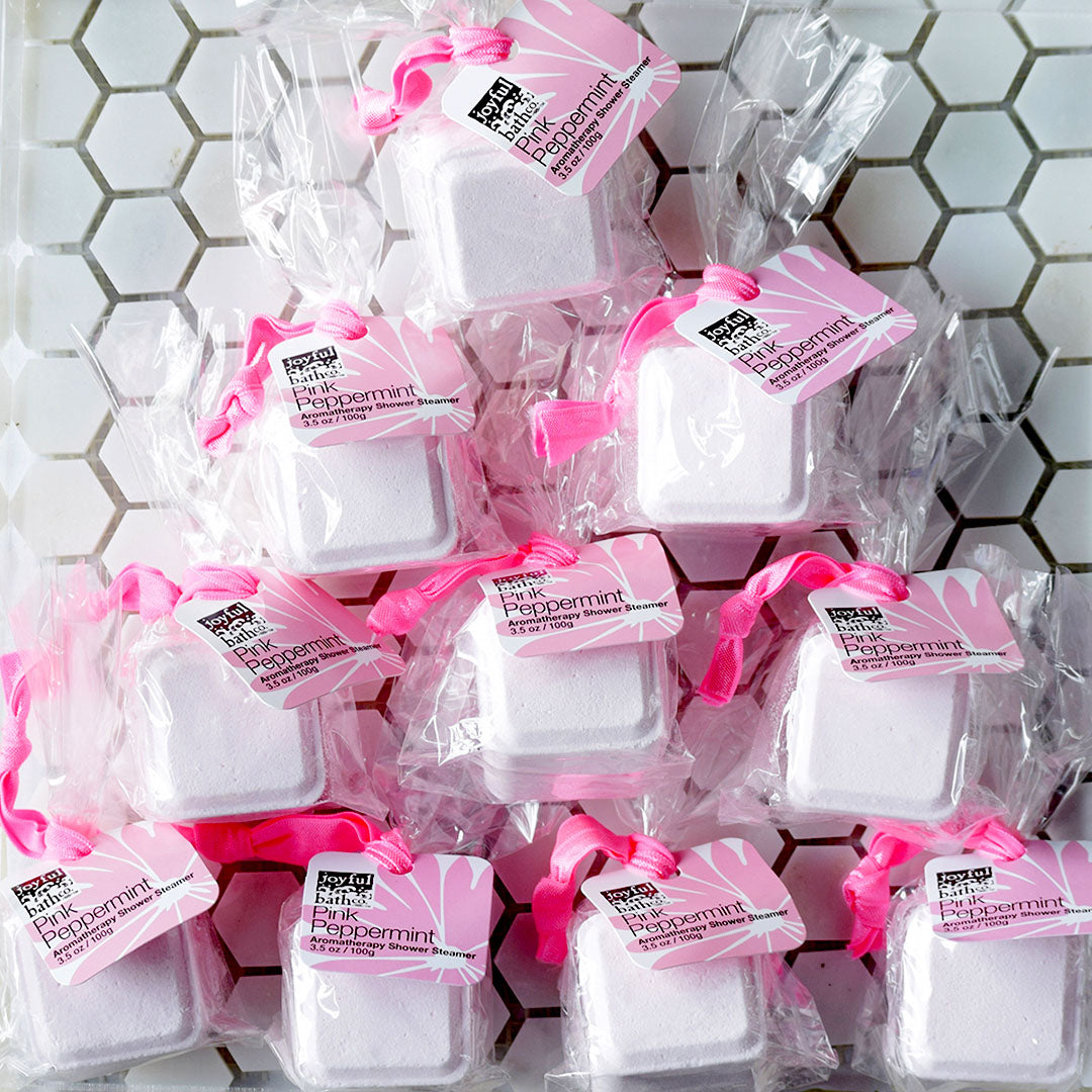 Buy 10 Pink Peppermint Shower Steamers and Save