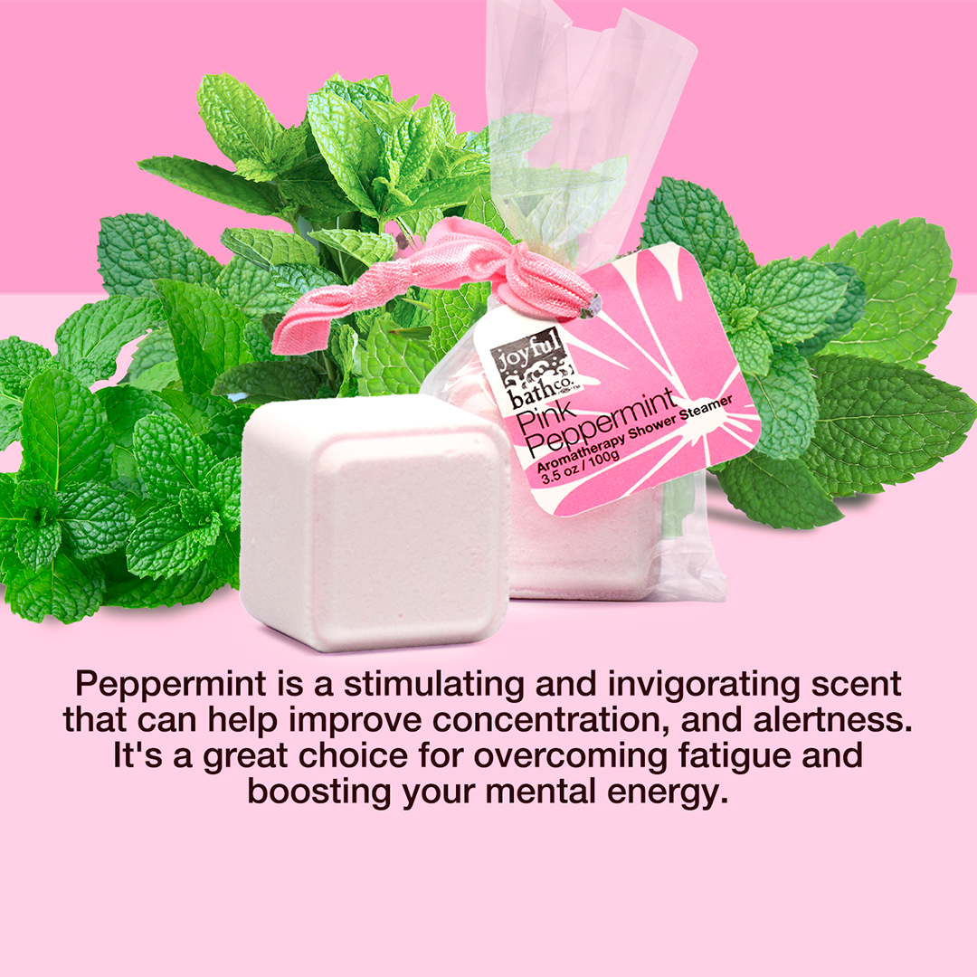 Peppermint is a stimulating and invigorating scent