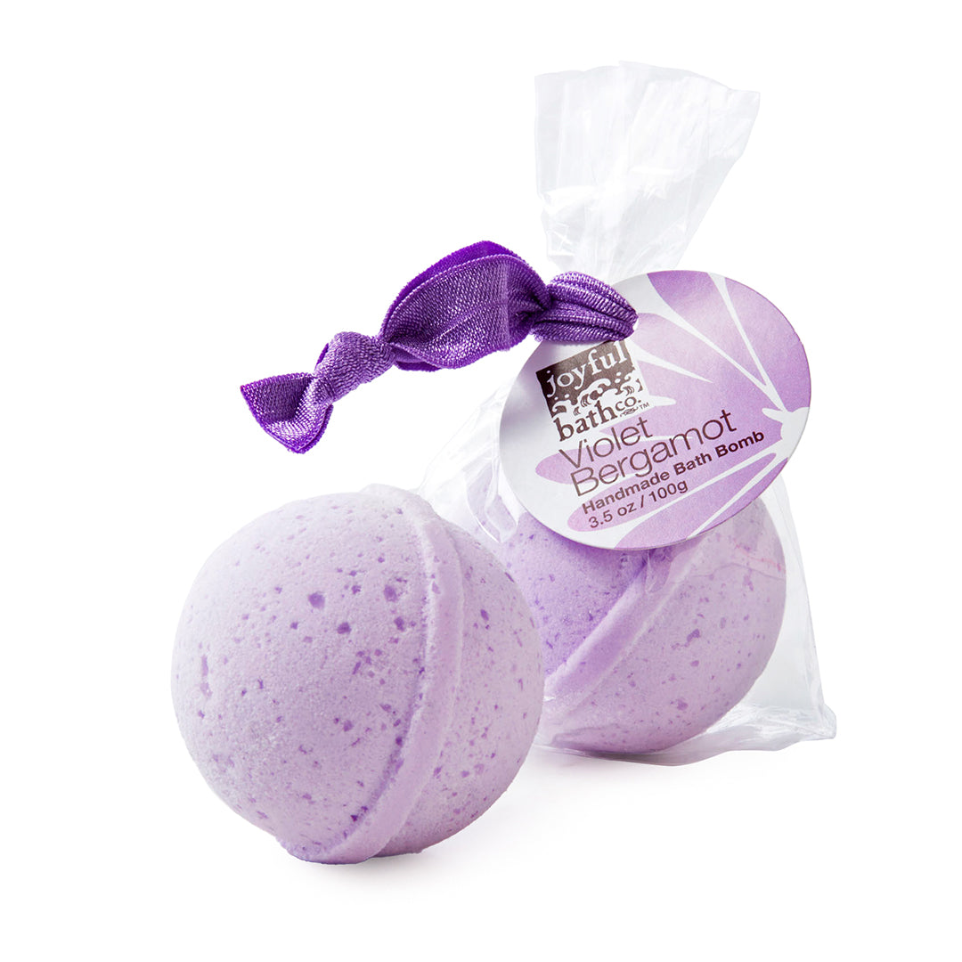 Violet Bergamot Handmade Bath Bomb